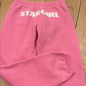 Pink 'Star Girl' Sweatpants